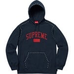Supreme Studded Hooded Sweatshirt (FW18) - Navy