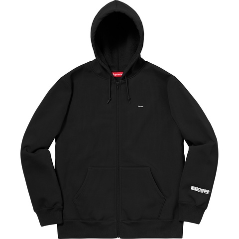 Supreme WINDSTOPPER® Zip Up Hooded Sweatshirt - Black