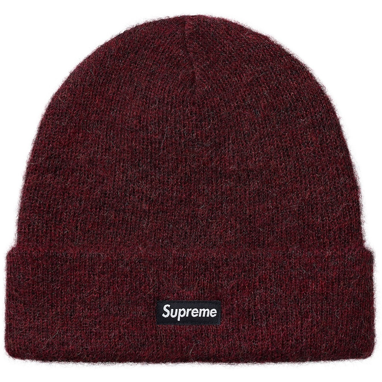 Supreme Mohair Beanie (FW18) - Burgundy - $40