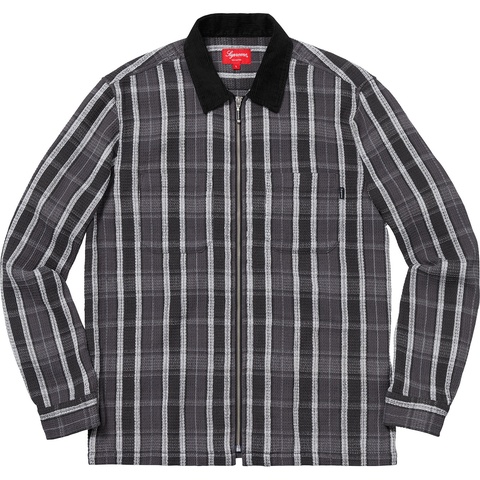 Plaid Thermal Zip Up Shirt - fall/winter 2018 - Supreme