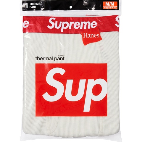 Supreme Supreme®/Hanes® Thermal Pant (1 Pack) - Natural