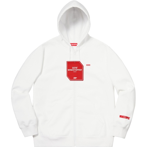 Supreme WINDSTOPPER® Zip Up Hooded Sweatshirt - White
