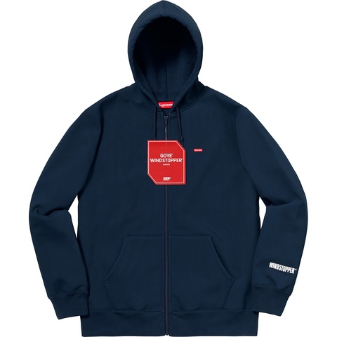 Supreme WINDSTOPPER® Zip Up Hooded Sweatshirt - Navy