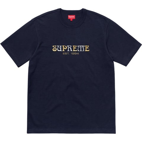 Supreme Nouveau Logo Tee - Navy