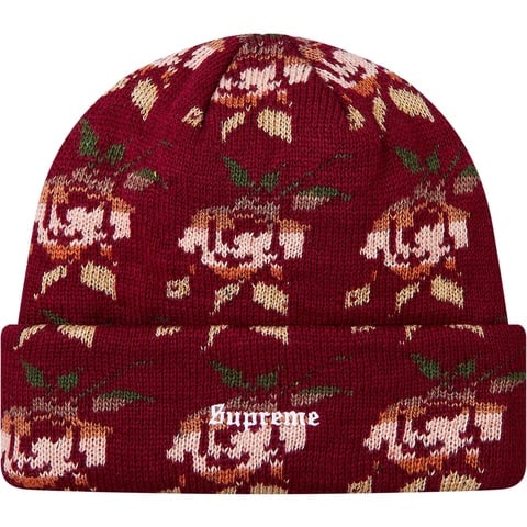 Rose Jacquard Beanie - fall/winter 2018 - Supreme