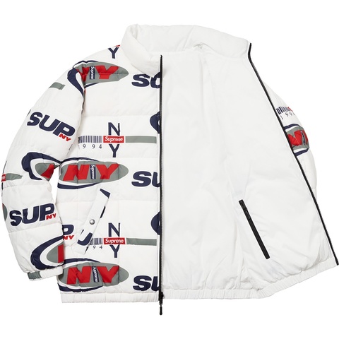 Supreme Supreme NY Reversible Puffy Jacket - White