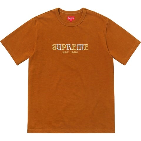 Supreme Nouveau Logo Tee - Rust