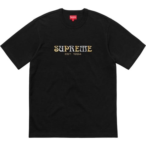 Supreme Nouveau Logo Tee - Black