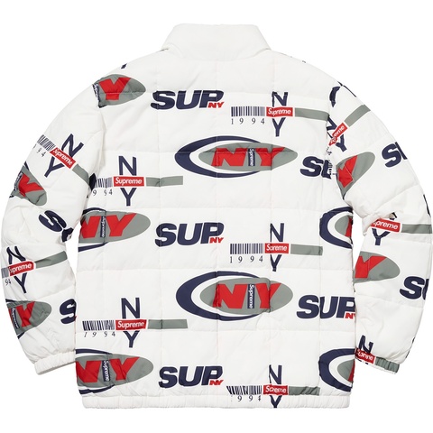 Supreme Supreme NY Reversible Puffy Jacket - White