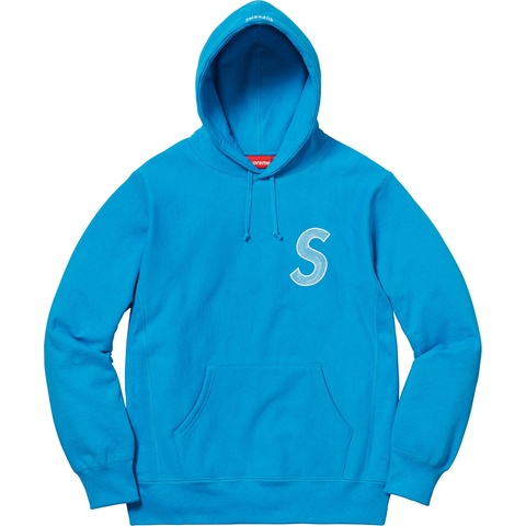 Supreme S Logo Hooded Sweatshirt - Bright Royal