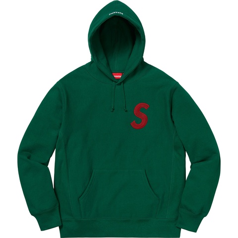 Supreme S Logo Hooded Sweatshirt - Dark Green