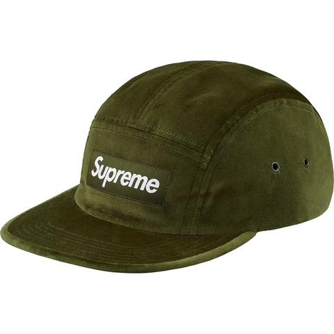 Supreme Velvet Camp Cap - Olive