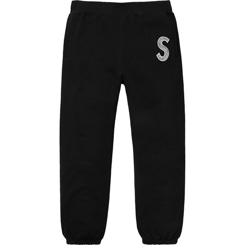 Supreme S Logo Sweatpant - Black