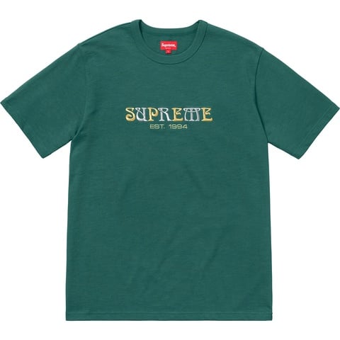 Supreme Nouveau Logo Tee - Dark Teal