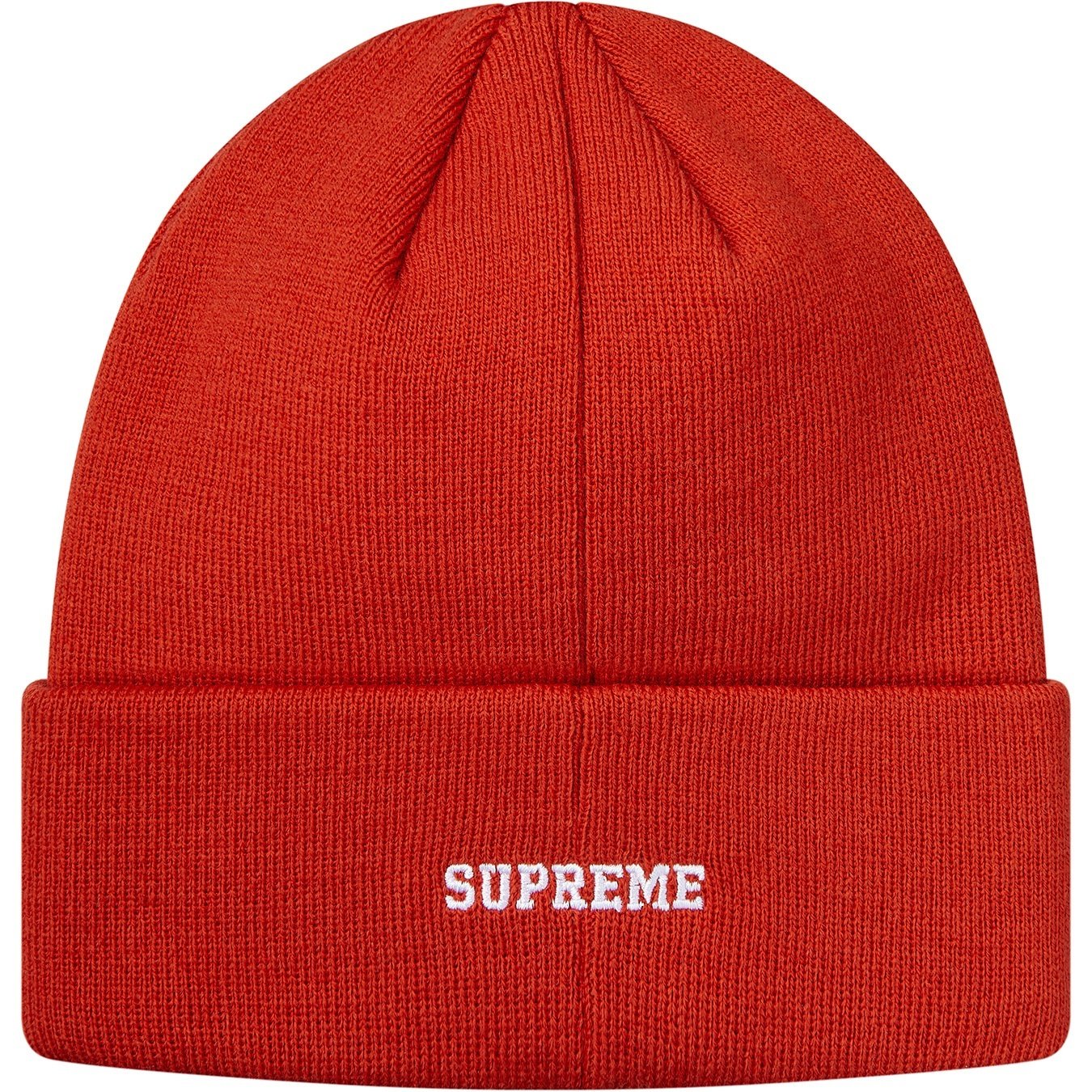 Supreme Supreme Champion 3D Metallic Beanie (FW18) - Brick Red - $36
