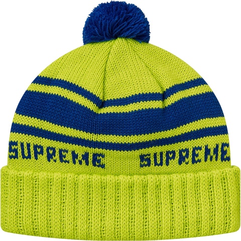 Supreme Classic Stripe Beanie - Green