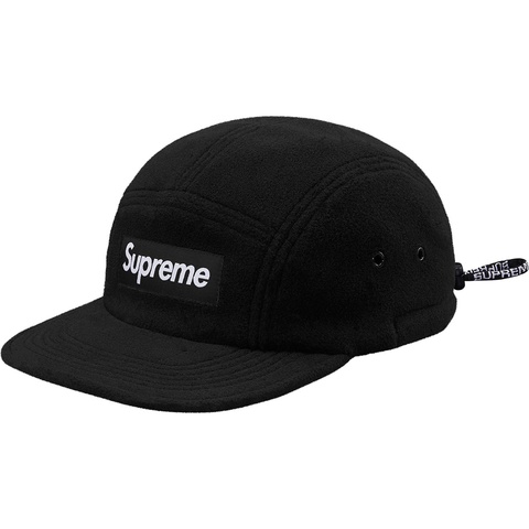 Supreme Fleece Pullcord Camp Cap - Black