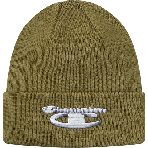 Supreme Supreme®/Champion® 3D Metallic Beanie - Olive