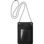 Supreme Leather ID Holder + Wallet (FW18) - Black