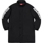 Supreme Sleeve Logo Sideline Parka (FW18) - Black