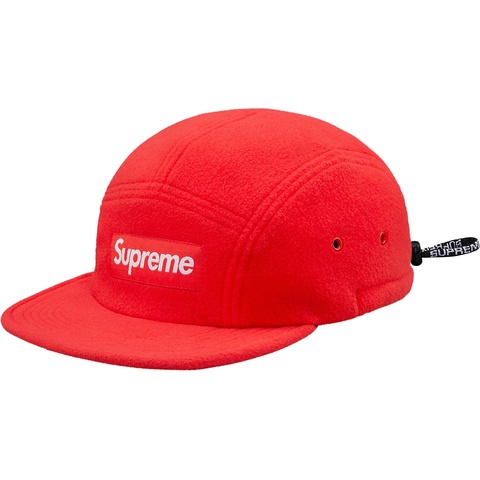 Supreme Fleece Pullcord Camp Cap - Coral