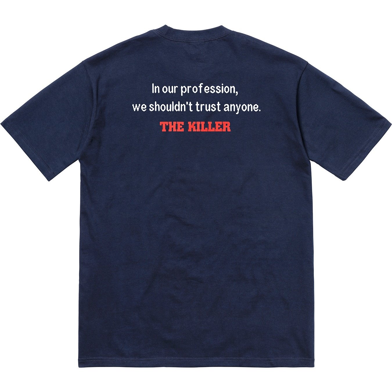 Supreme The Killer Trust Tee (FW18) - Navy - $48