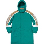 Supreme Sleeve Logo Sideline Parka (FW18) - Teal