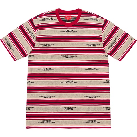 Supreme HQ Stripe S/S Top - Tan