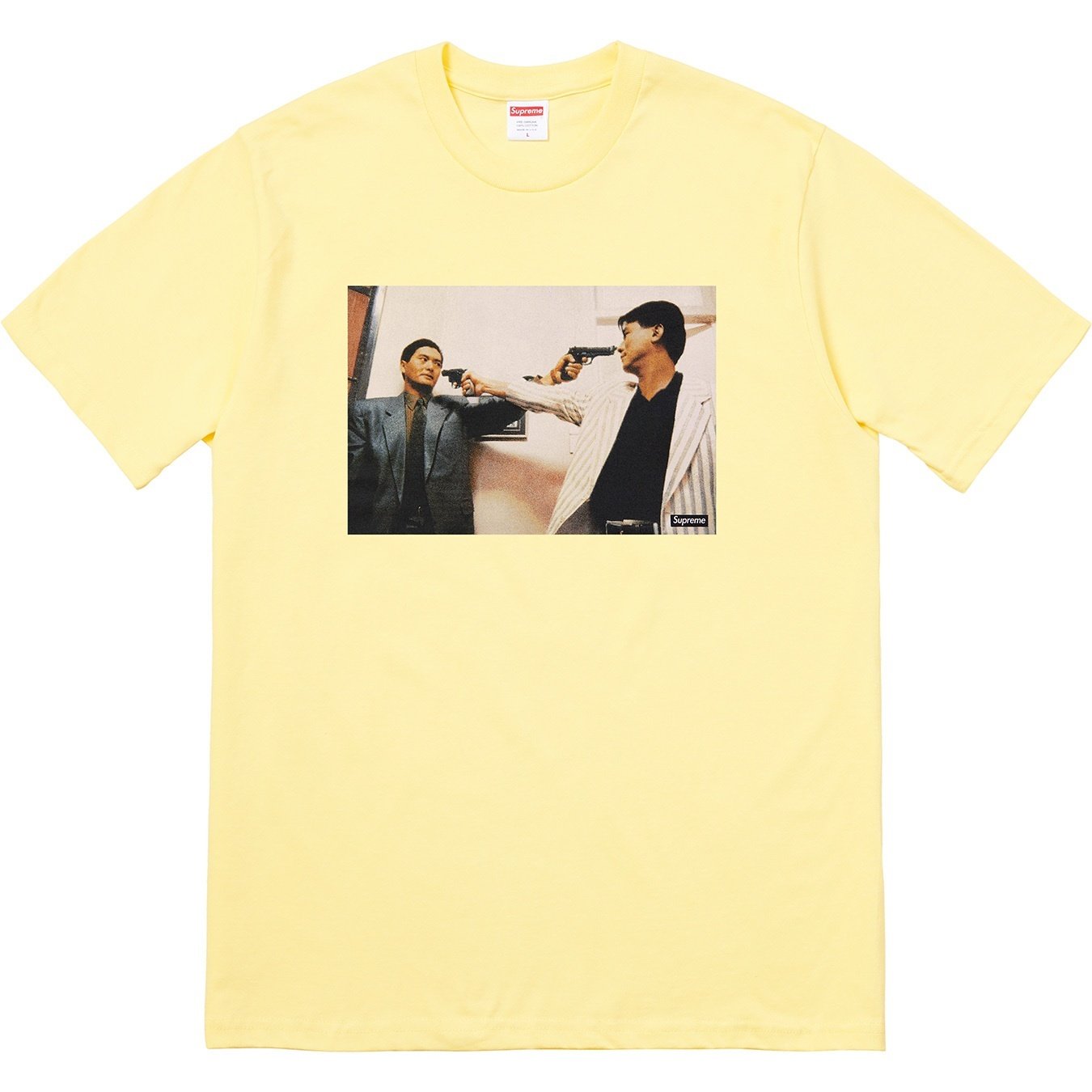 Supreme The Killer Trust Tee (FW18) - Pale Yellow - $48