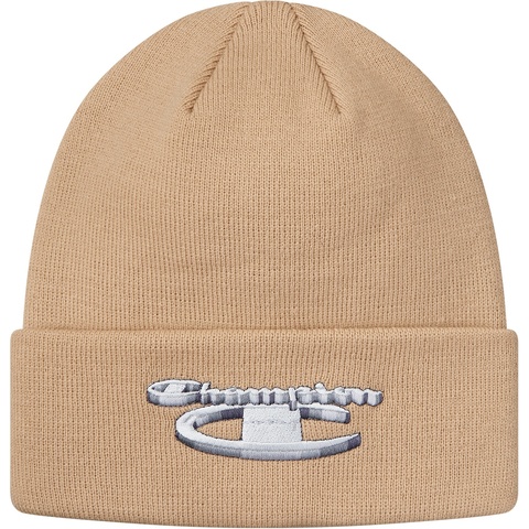 Supreme Supreme®/Champion® 3D Metallic Beanie - Tan