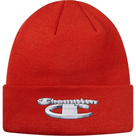 Supreme Supreme®/Champion® 3D Metallic Beanie - Brick Red