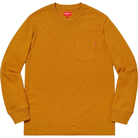 Supreme L/S Pocket Tee - Mustard