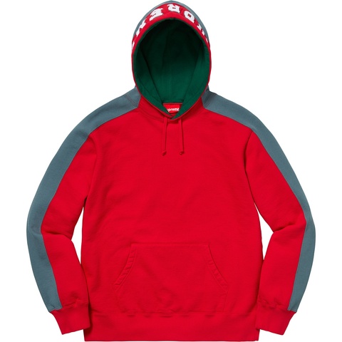 トップス Supreme Paneled Hooded Sweatshirt RED Paneled Hooded Sweatshirt - fall/winter 2018 - Supreme