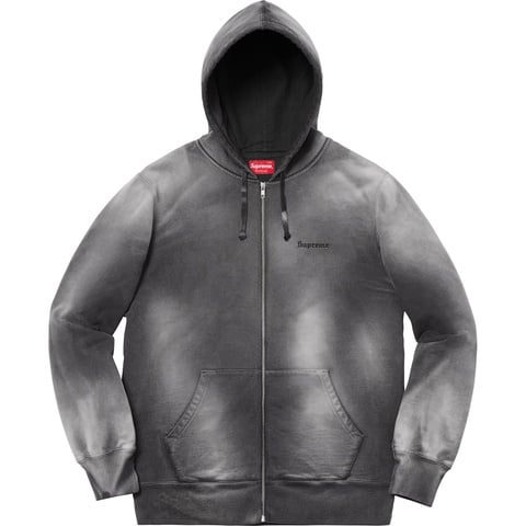 Bleached Zip Up Sweatshirt - fall/winter 2018 - Supreme