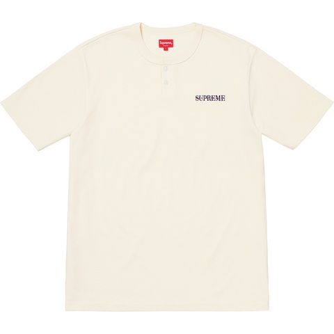 Supreme Pique S/S Henley - Natural