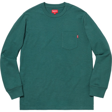 Supreme L/S Pocket Tee - Dark Teal