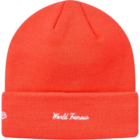 Supreme New Era® Box Logo Beanie - Bright Coral