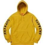 Supreme Gradient Sleeve Hooded Sweatshirt (FW18) - Mustard