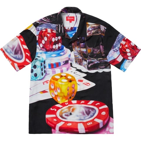 Supreme Casino Rayon Shirt - Black