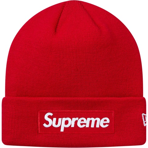 Supreme New Era® Box Logo Beanie - Red
