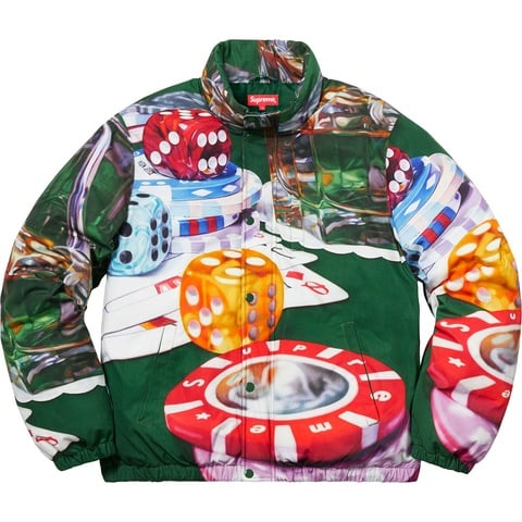 Supreme Casino Down Jacket - Green