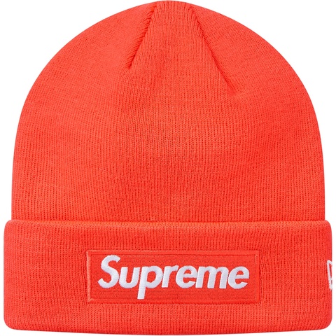 Supreme New Era® Box Logo Beanie - Bright Coral