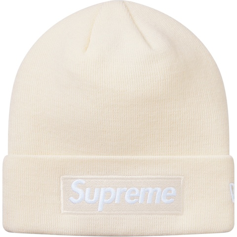 Supreme New Era® Box Logo Beanie - Natural