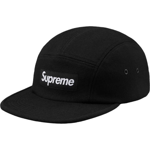 Supreme Wool Camp Cap - Black
