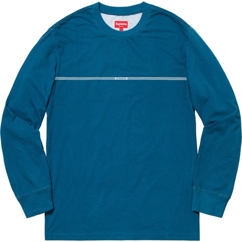 Supreme Printed Stripe L/S Top - Blue