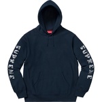 Supreme Gradient Sleeve Hooded Sweatshirt (FW18) - Navy