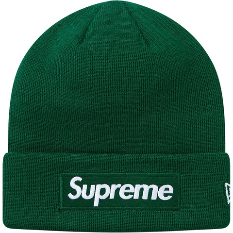 Supreme New Era® Box Logo Beanie - Dark Green