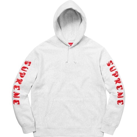 Supreme Gradient Sleeve Hooded Sweatshirt - Ash Grey