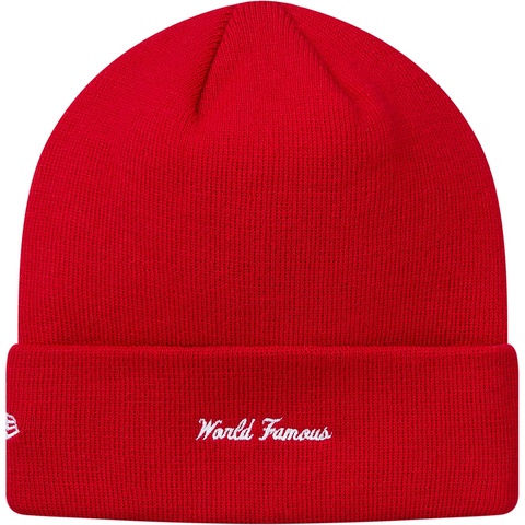 Supreme New Era® Box Logo Beanie - Red