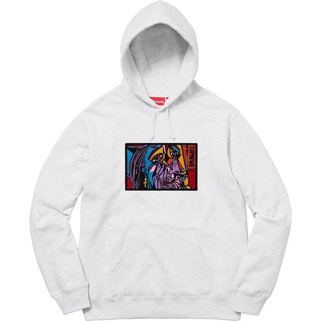 Supreme Chainstitch Hooded Sweatshirt (FW18) - Ash Grey - $168